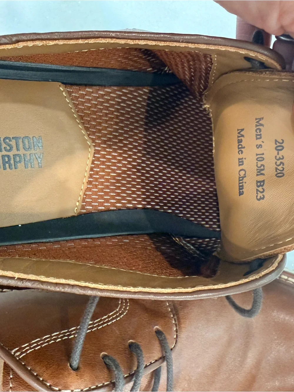 Johnston & Murphy Men's Tan Brown Leather Chukka Boots